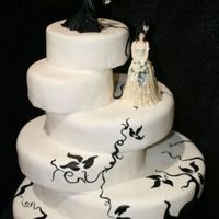 Tarta boda novios hadas