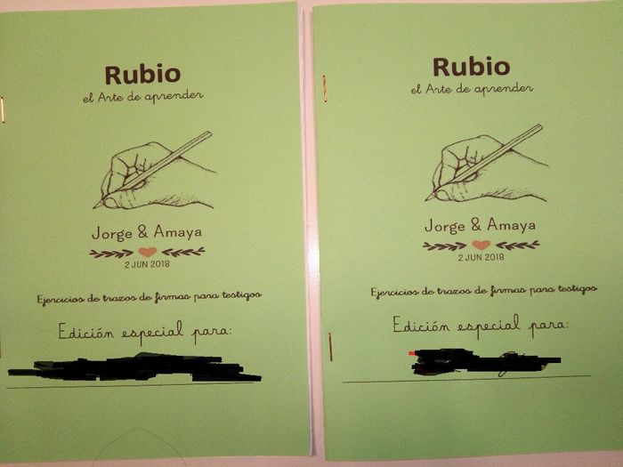 Cuaderno RUBIO testigos