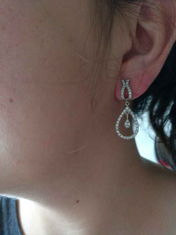 Pendientes con perla. - 1