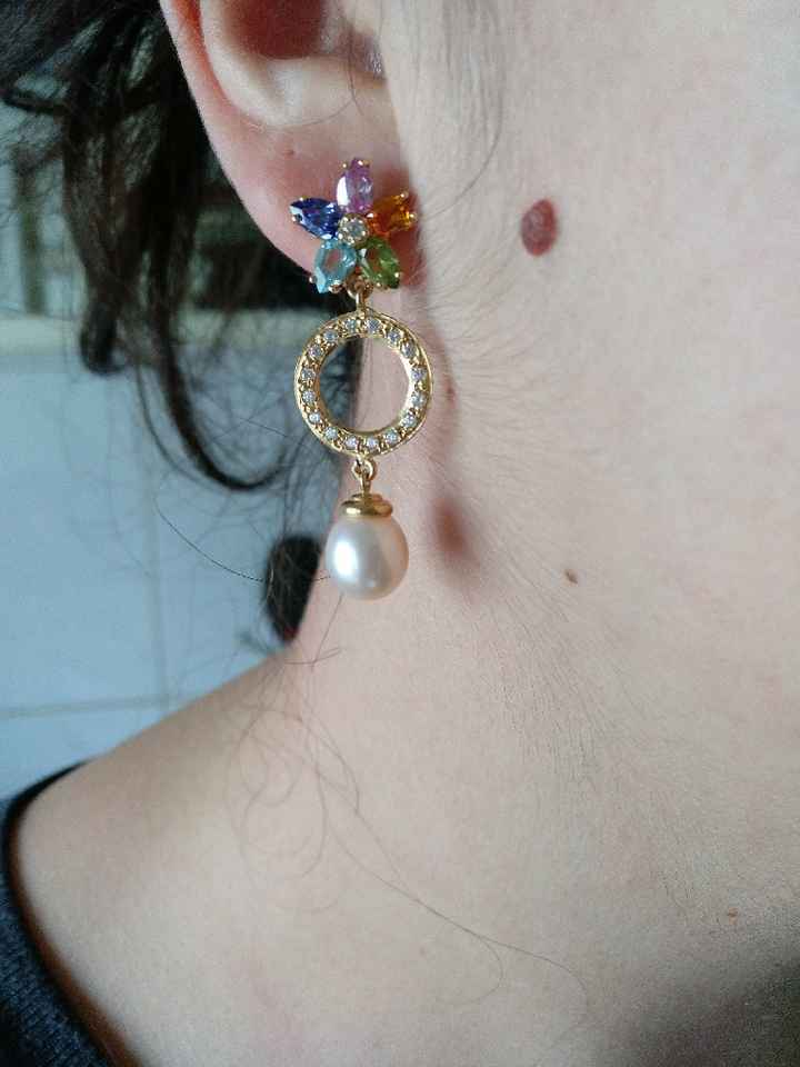 Pendientes con perla. - 2