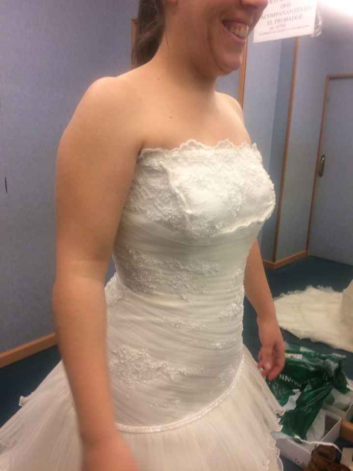 Aquí tenéis mi vestido de novia falta el velo - 1