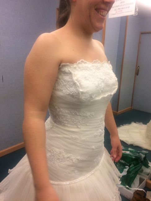 Aquí tenéis mi vestido de novia falta el velo - 1