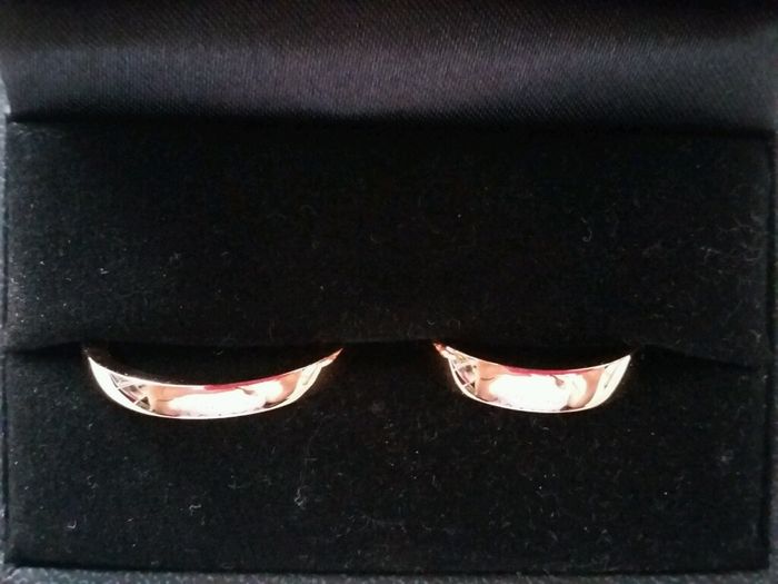 Anillo de compromiso de oro blanco y alianza amarilla? - 1