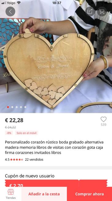 ¿Qué pondréis para que los invitados os dejen sus dedicatorias? 3