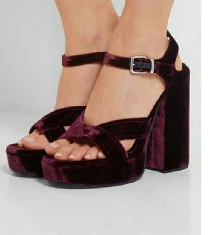Zapatos burdeos/granate - 3