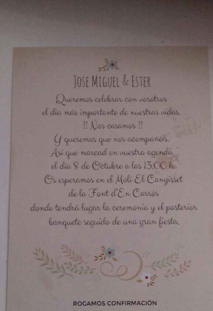 Hoy me han llegado las invitaciones!!! - 2