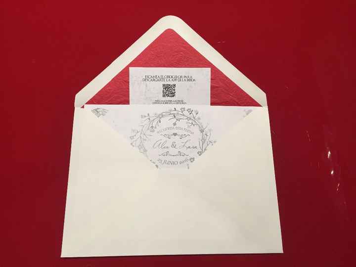 Invitacion tarjeta y sobre 