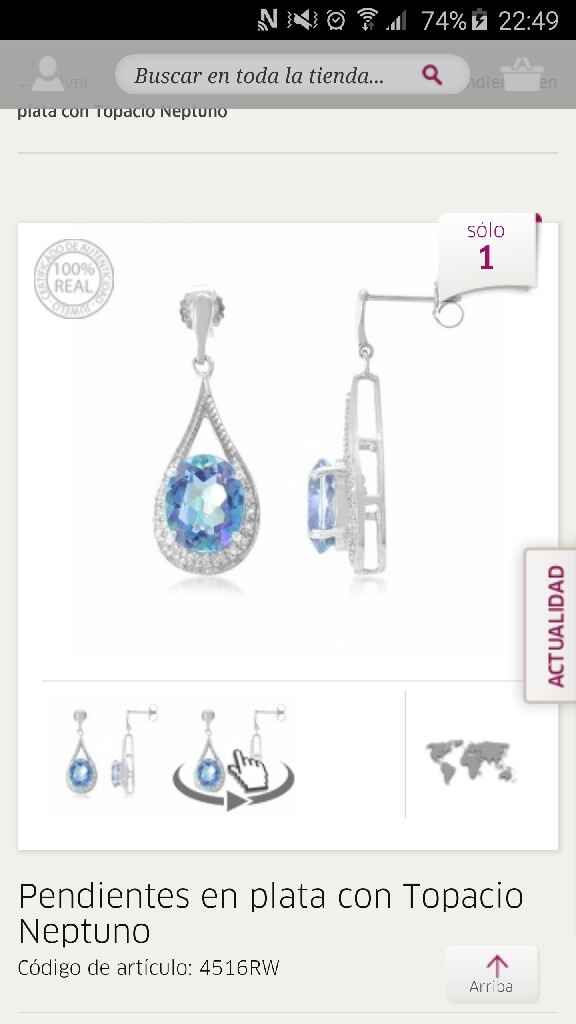 Pendientes azules - 1
