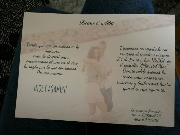 Que os parece esta invitación? - 1