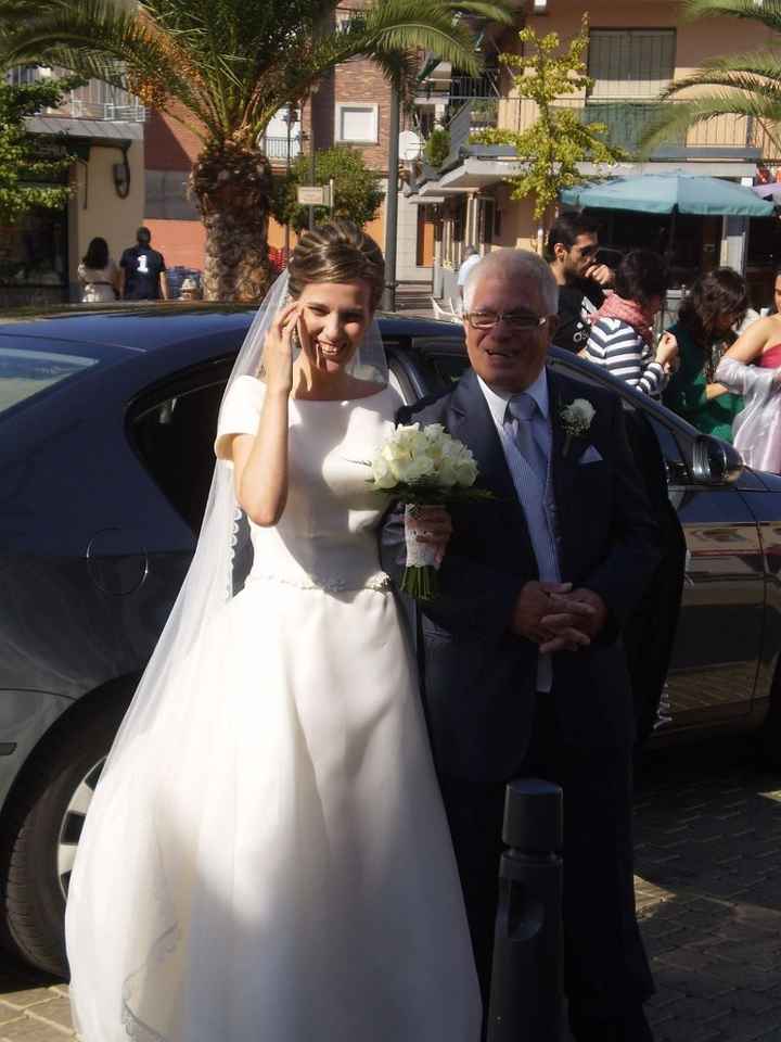 Antes de entrar en la iglesia
