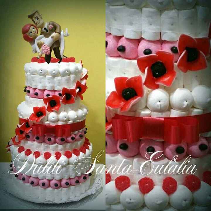 Tartas de chuches para boda - 1