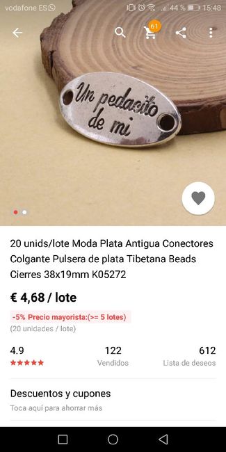 Pulseras pedacito de mi - 1