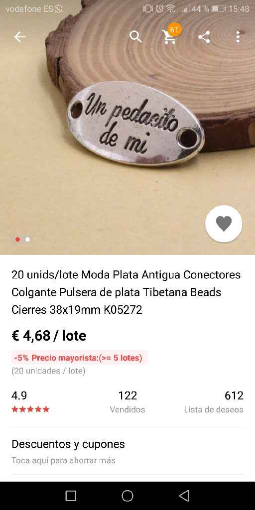 Pulseras pedacito de mi - 1