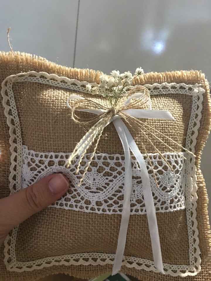 Mi cojín de anillos y cajita de arras diy - 2