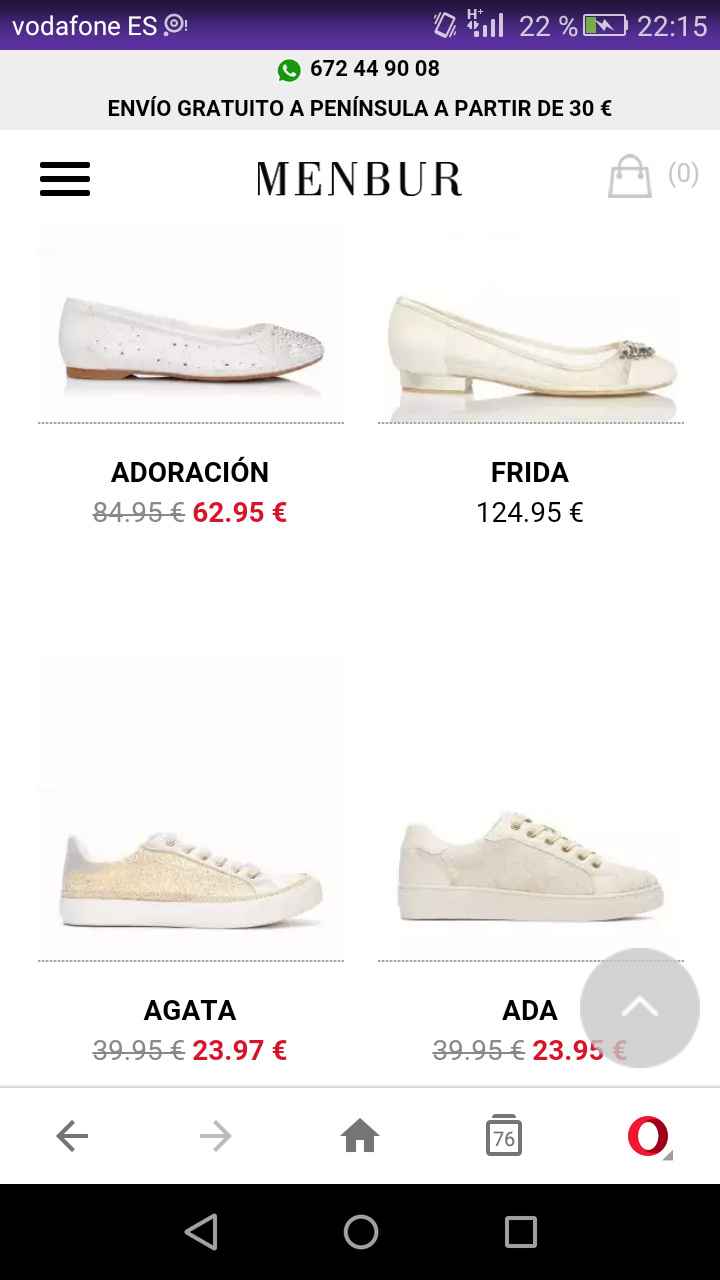 Zapatillas Menbur novia