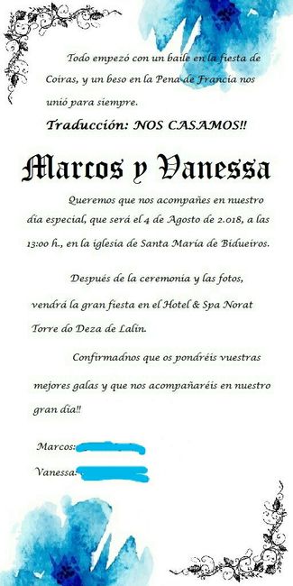 Frase para invitaciones - 1