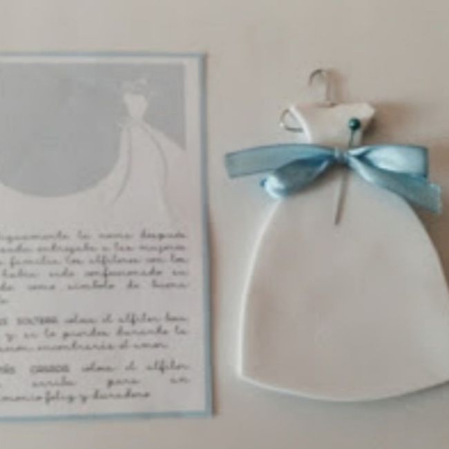 Tarjeta para alfiler de novia 3