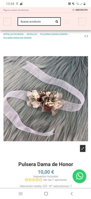 Pulseras preservadas damas de honor !!! 2