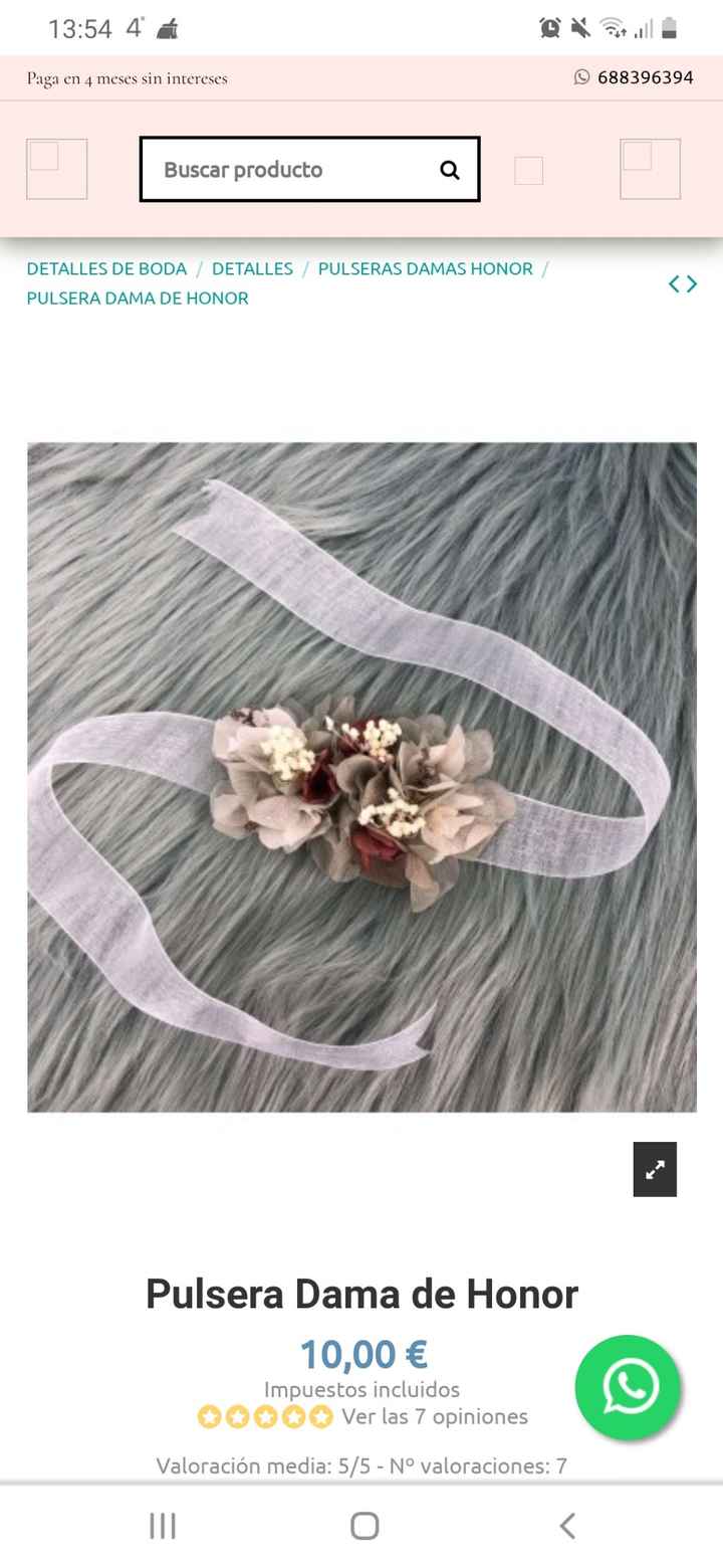 Pulseras preservadas damas de honor !!! - 2