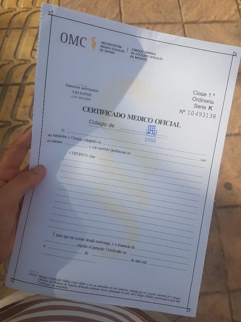 Certificado médico oficial 1