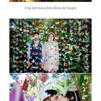 Cortinas  de grullas  de papel - 3