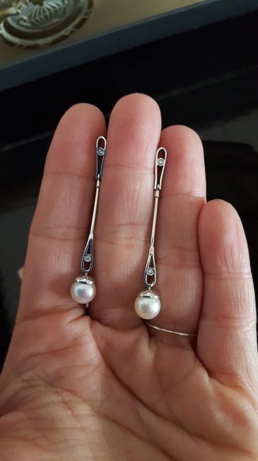 Así son mis pendientes para el día de la boda