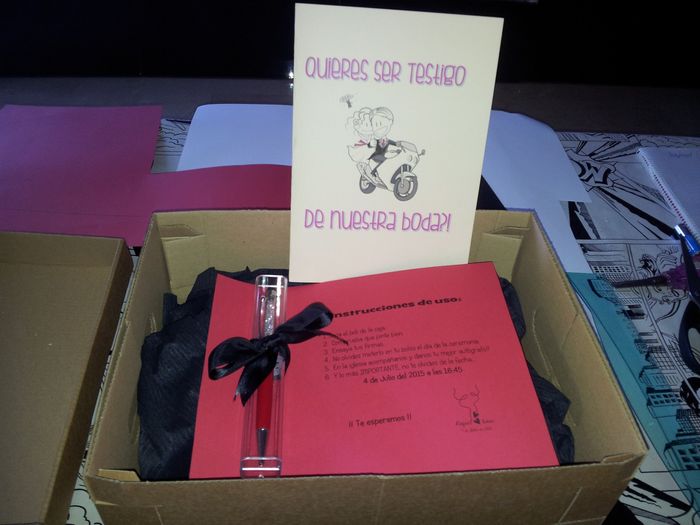 caja para testigo