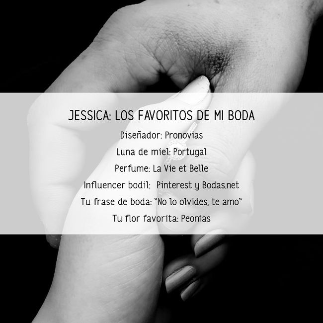 Jessica: Los favoritos de mi boda