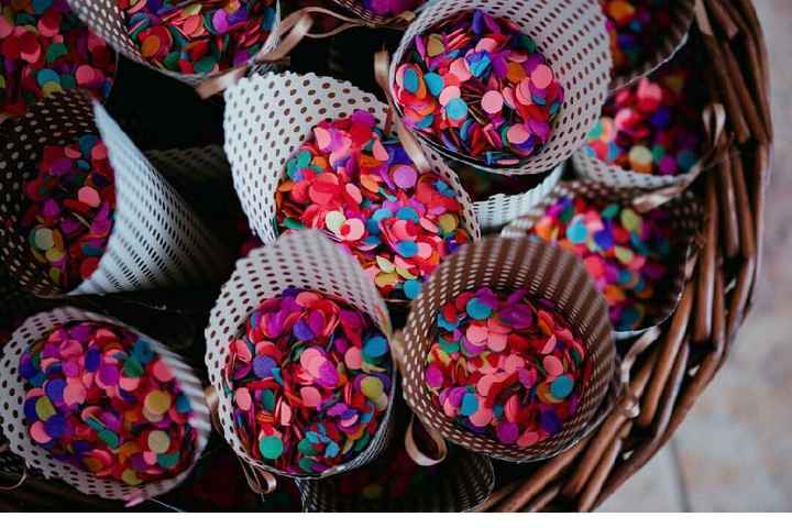 Conos con confeti de colores ayuda!! - 1