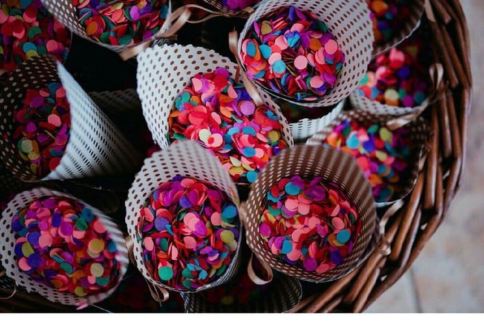 Conos con confeti de colores ayuda!! - 1