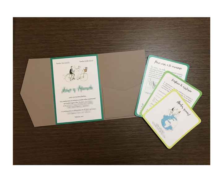 tarjetas fuera del bolsillo