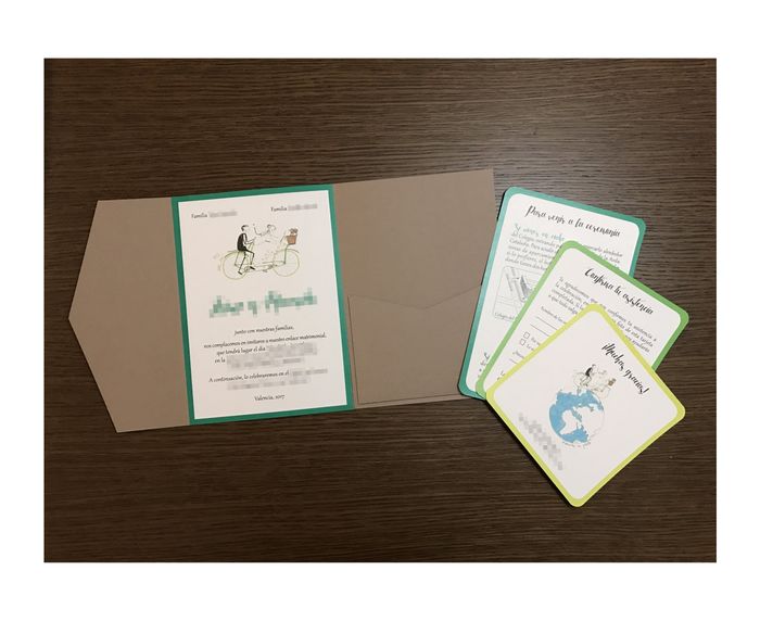 tarjetas fuera del bolsillo