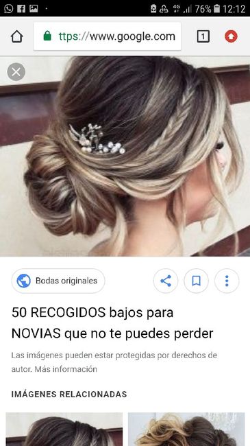 Recogido sencillo,  menos es más! - 2