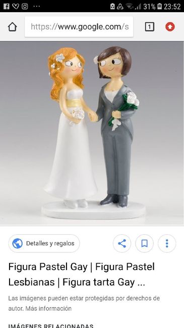 Dos muñecas de tarta nuncial - 1
