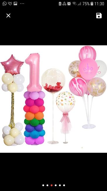 Decoración con globos en mesa, alguna lo ha hecho ¿presupuestos? - 2