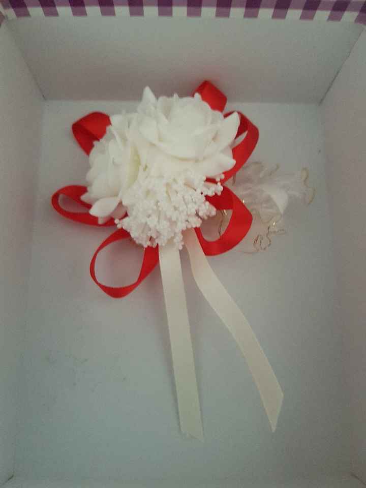 Pulseras con flores damas de honor - 1