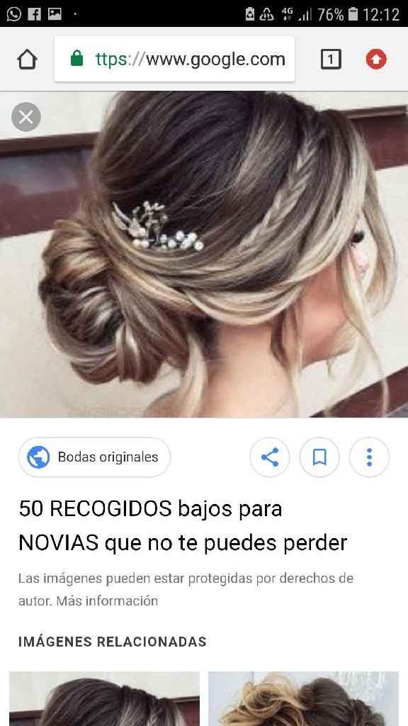 Recogido sencillo,  menos es más! - 2