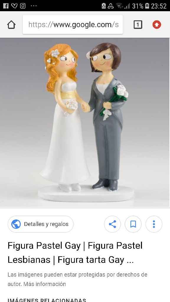 Dos muñecas de tarta nuncial - 1