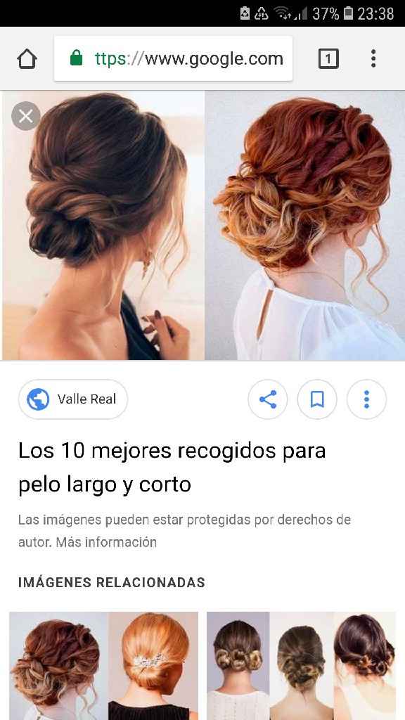 Que peinado te podrias para este vestido? - 1