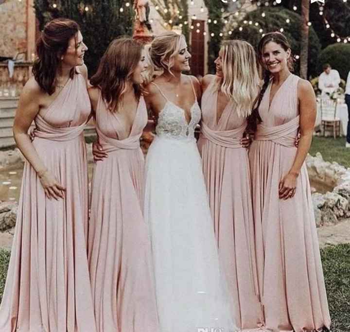 ¿Elegiríais el color rosa para vuestras damas de honor? - 3