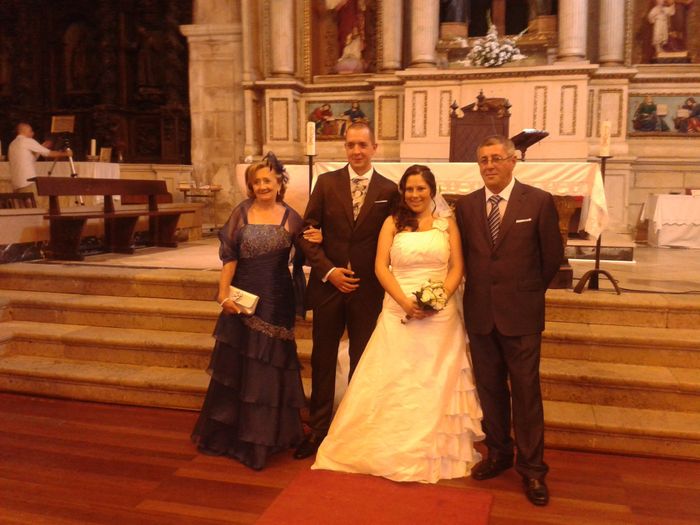 con la madrina y el padrino