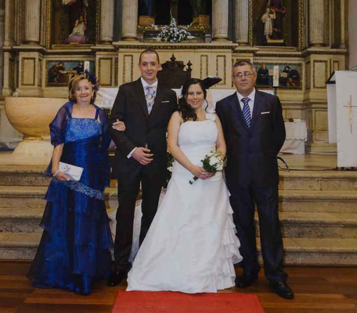 Con el padrino y la madrina
