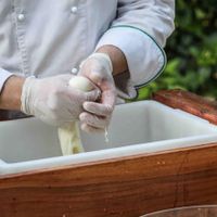 Cocinero mozarella en vivo. - 1