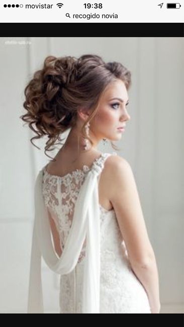 Peinado para este vestido. - 2