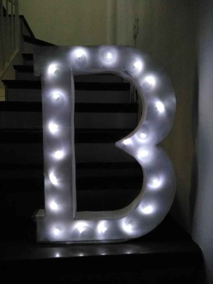 Letras con luces led - 2