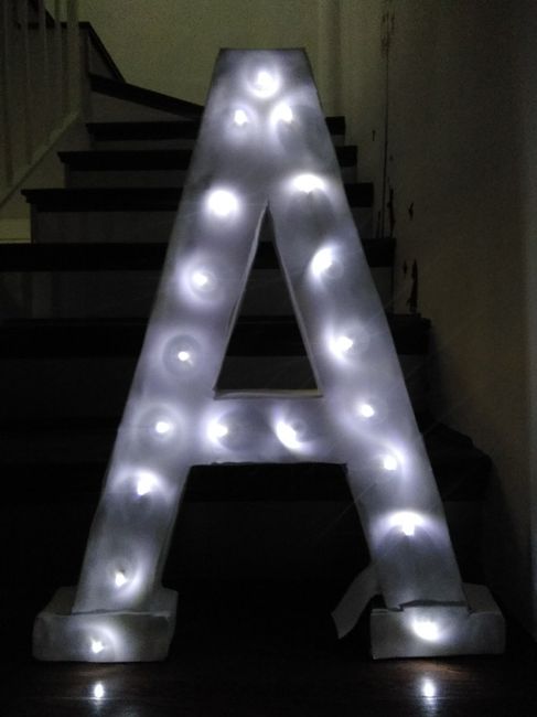 Letras con luces led - 3