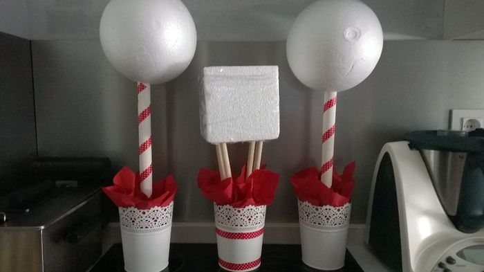 arboles para el candy bar, que pinchare gomitas