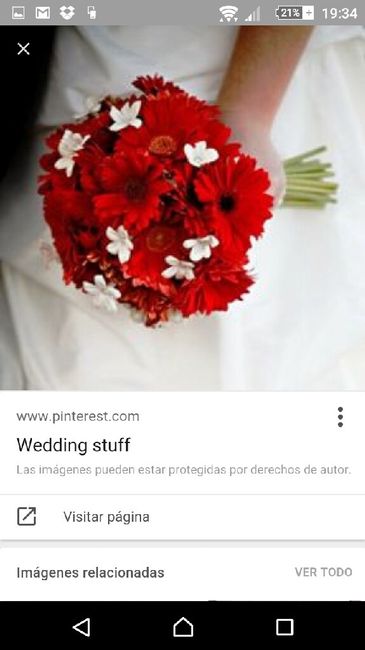 Ramo de novia en rojo. - 1