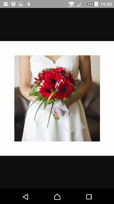 Ramo de novia en rojo. - 2