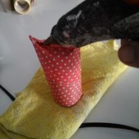 cierre con silicona caliente